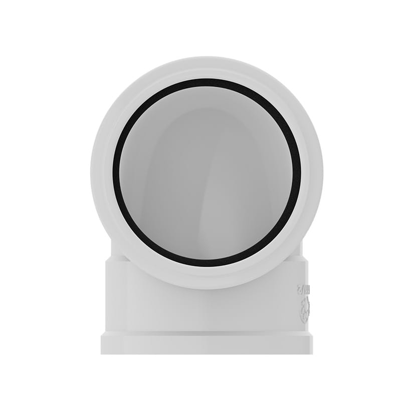 Joelho 90º Branco com Anel de Vedação 40 x 40mm Krona - Image 2