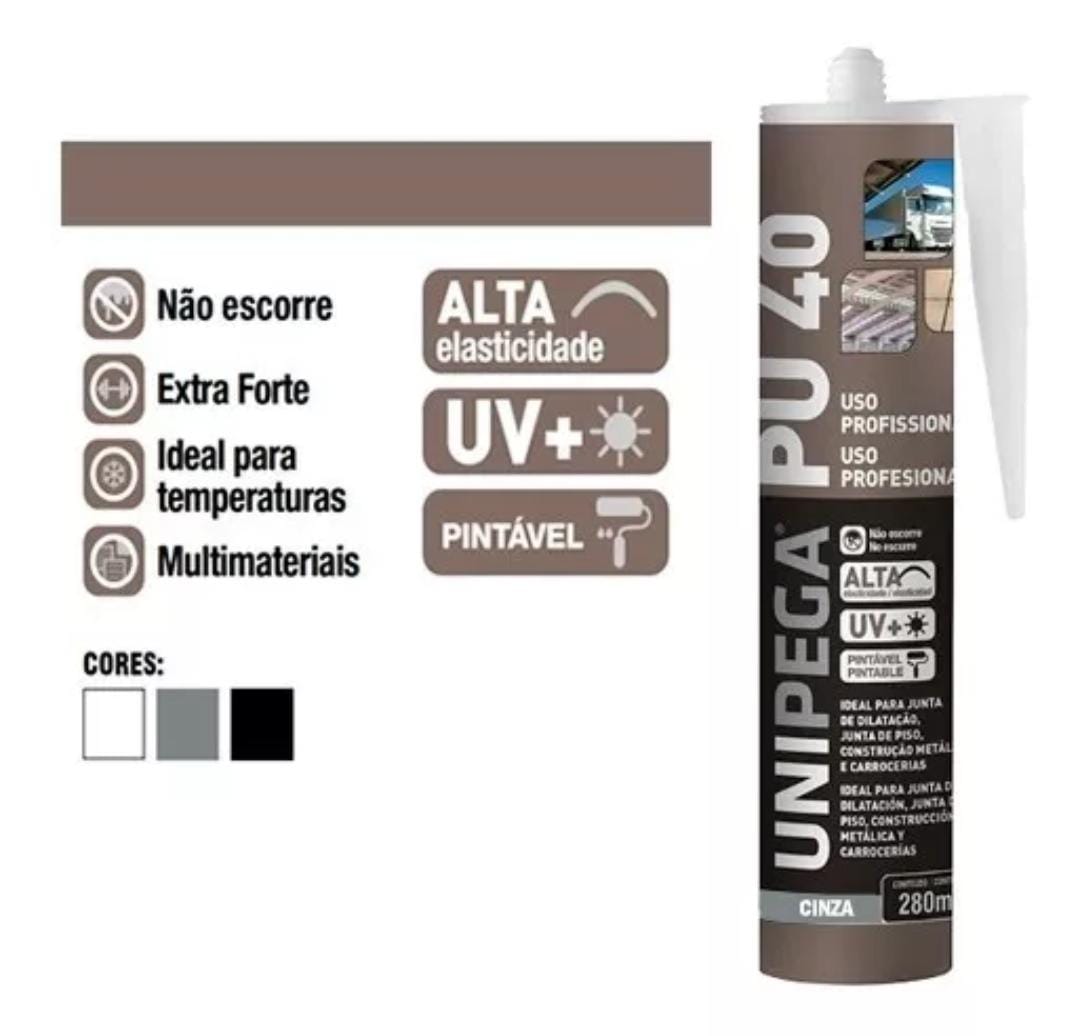 Pu 40 Preto Cartucho 280ml - Unipega - Image 3