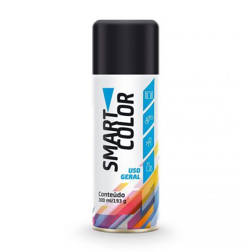 Tinta Spray Preto Brilhante 300ml Uso Geral - Smart Color