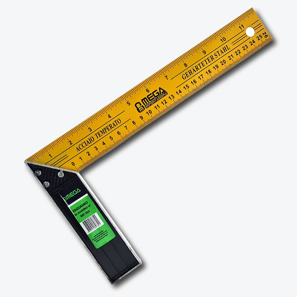Esquadro de Aluminio 12'' - Mega