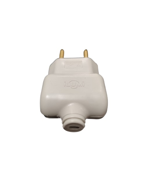 Plug Pino Macho 2P 10A 250V Cinza - Ilumi - Image 3